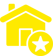 house with star graphic